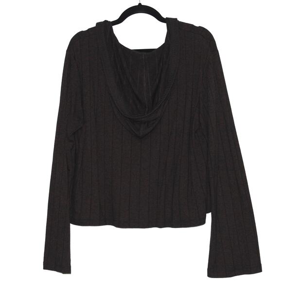 Athleta Harmony Hoodie Sweatshirt Mahogany Heather Size Large - Picture 4 of 7